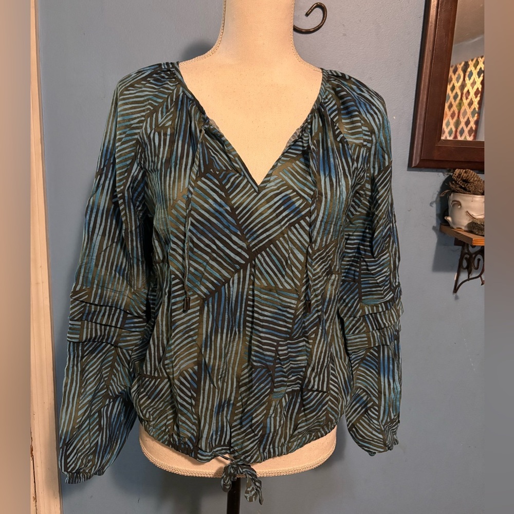 Time and Tru, Tie Dye, BoHo Blouse